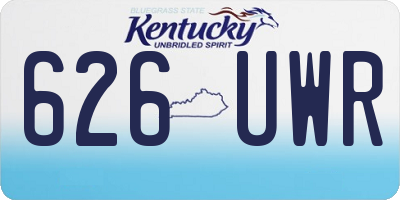 KY license plate 626UWR