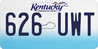 KY license plate 626UWT