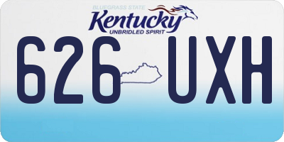 KY license plate 626UXH