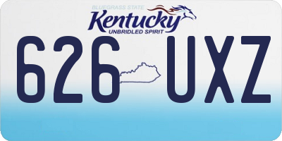 KY license plate 626UXZ