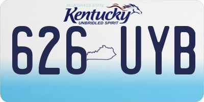 KY license plate 626UYB