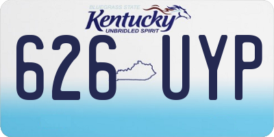 KY license plate 626UYP
