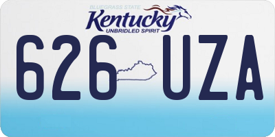 KY license plate 626UZA
