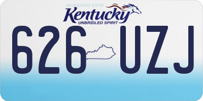 KY license plate 626UZJ