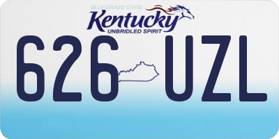KY license plate 626UZL