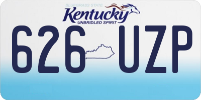 KY license plate 626UZP