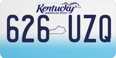 KY license plate 626UZQ