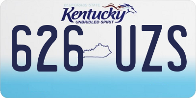 KY license plate 626UZS