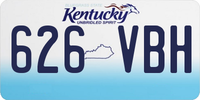 KY license plate 626VBH