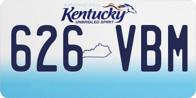 KY license plate 626VBM