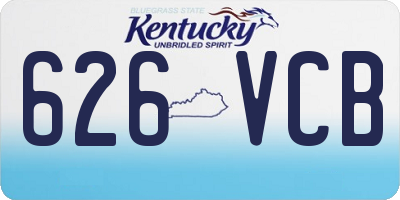KY license plate 626VCB