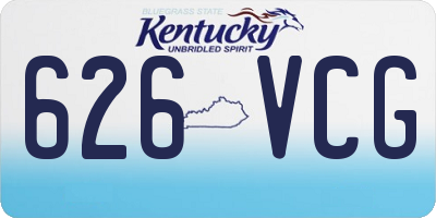 KY license plate 626VCG