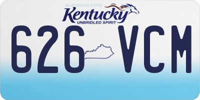 KY license plate 626VCM