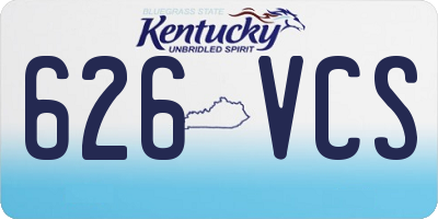 KY license plate 626VCS
