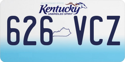 KY license plate 626VCZ