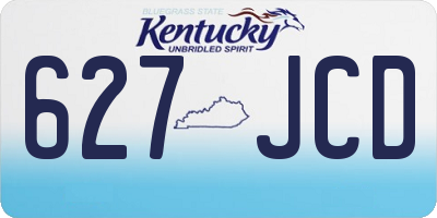 KY license plate 627JCD