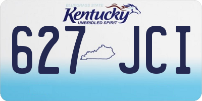 KY license plate 627JCI