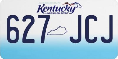 KY license plate 627JCJ