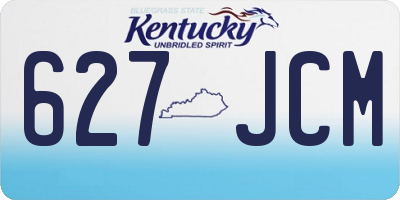 KY license plate 627JCM