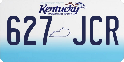 KY license plate 627JCR