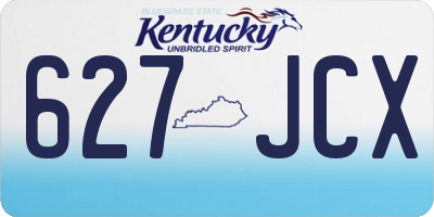 KY license plate 627JCX