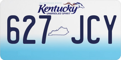 KY license plate 627JCY
