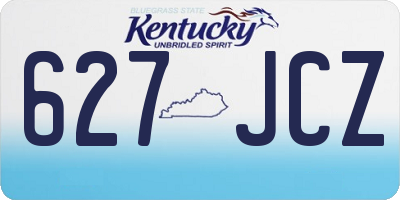 KY license plate 627JCZ