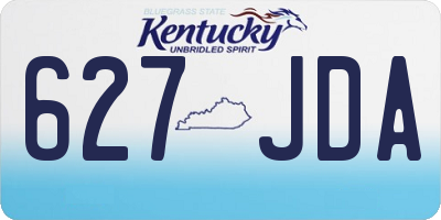 KY license plate 627JDA