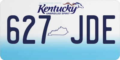 KY license plate 627JDE