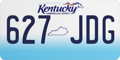KY license plate 627JDG