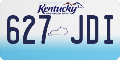 KY license plate 627JDI