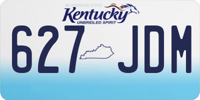 KY license plate 627JDM