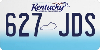 KY license plate 627JDS