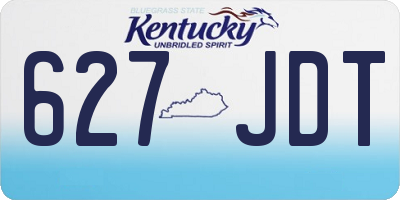 KY license plate 627JDT