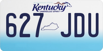 KY license plate 627JDU