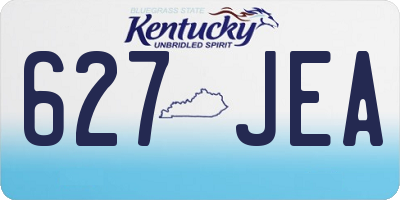 KY license plate 627JEA