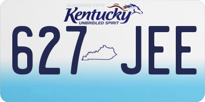 KY license plate 627JEE