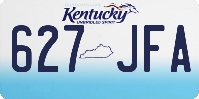 KY license plate 627JFA