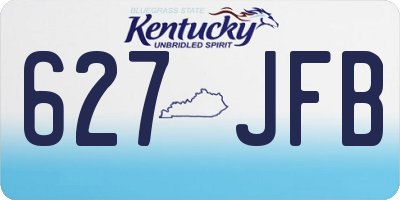 KY license plate 627JFB