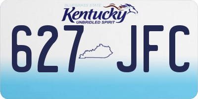 KY license plate 627JFC