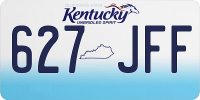 KY license plate 627JFF