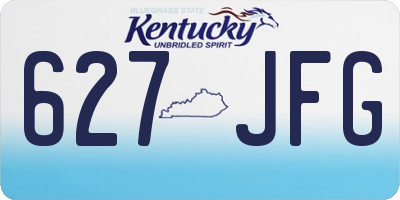 KY license plate 627JFG