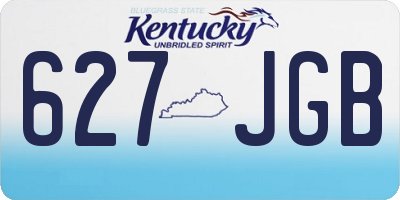 KY license plate 627JGB