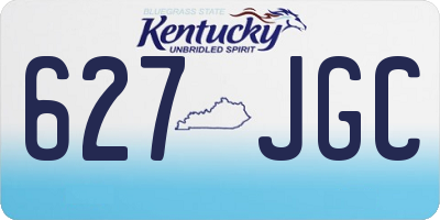 KY license plate 627JGC