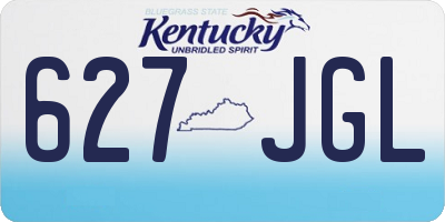 KY license plate 627JGL