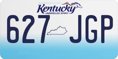 KY license plate 627JGP