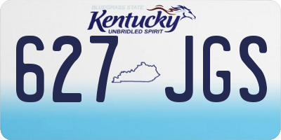 KY license plate 627JGS