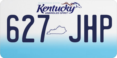 KY license plate 627JHP