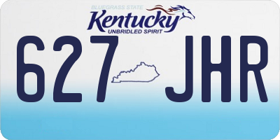 KY license plate 627JHR