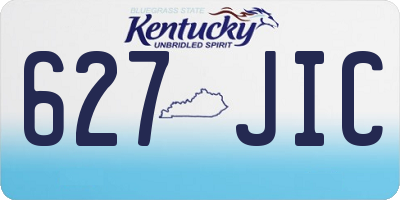 KY license plate 627JIC